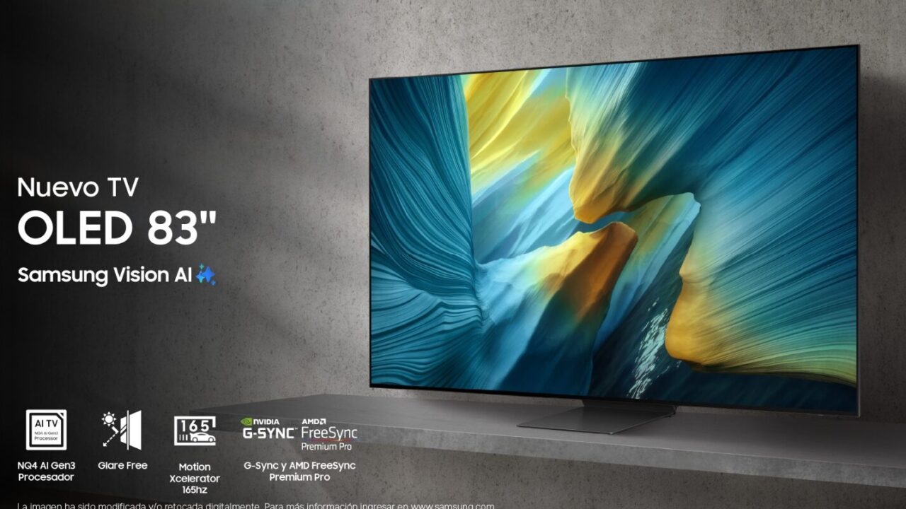 Samsung amplía su línea premium con el lanzamiento del OLED de 83” en Argentina