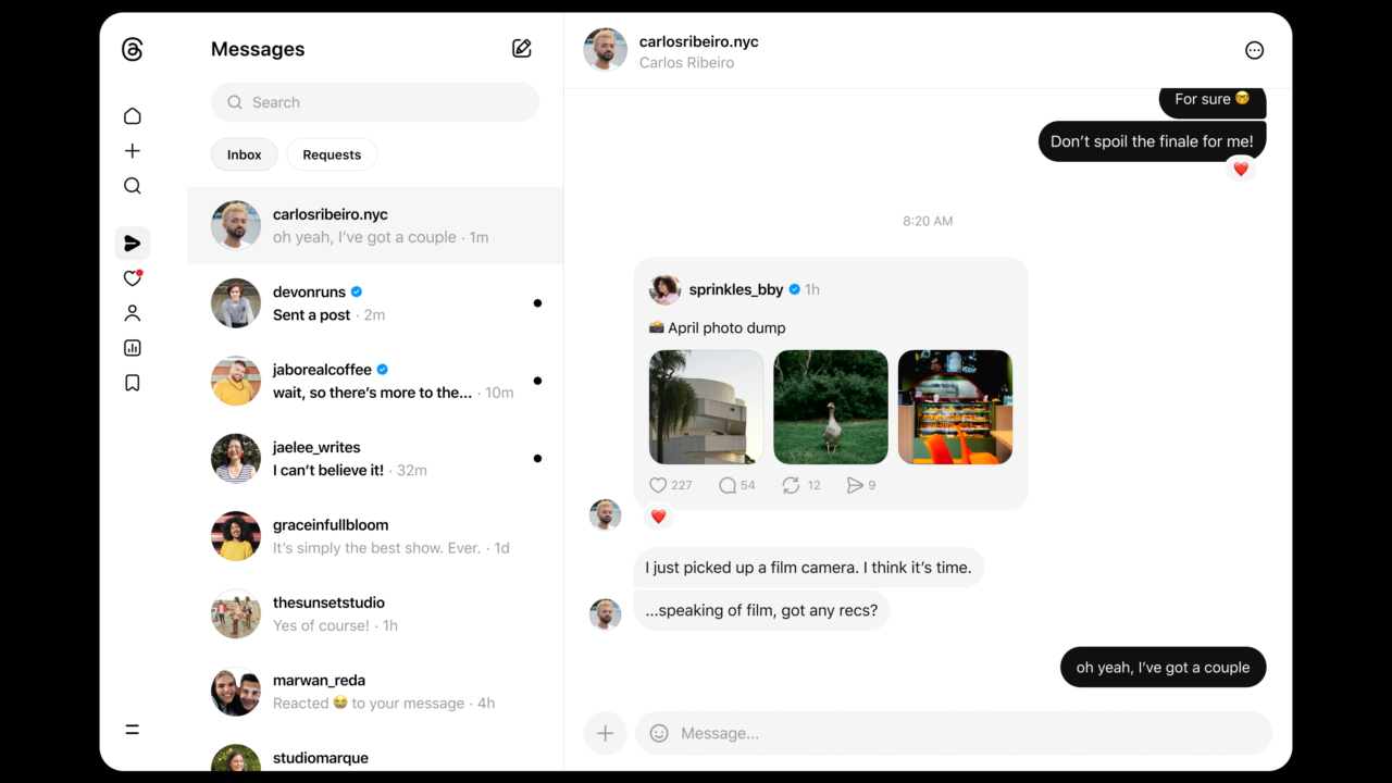 Threads suma respuestas con IA en tiempo real y renueva su identidad visual