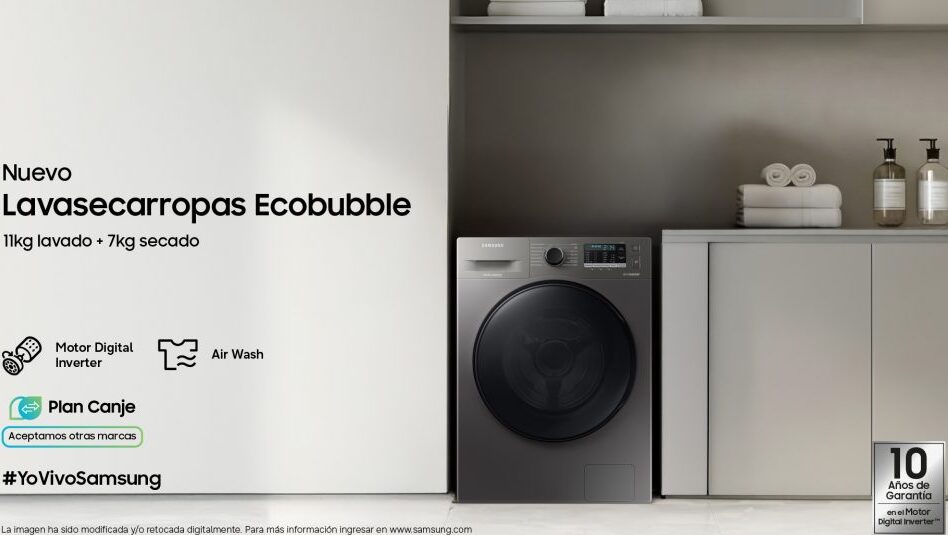 Samsung amplía la capacidad de sus lavasecarropas en Argentina: ahora lavan hasta 11 kg en un solo ciclo